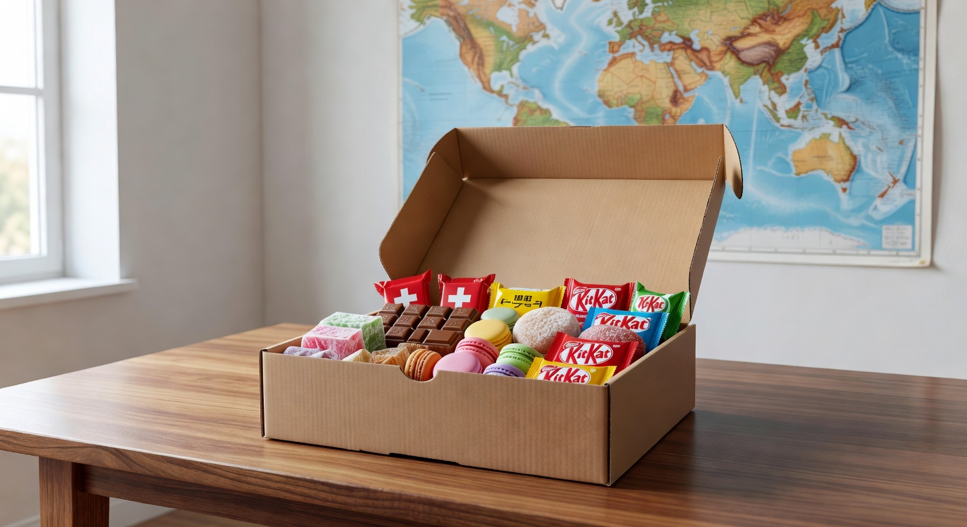 Entrega internacional de doces
