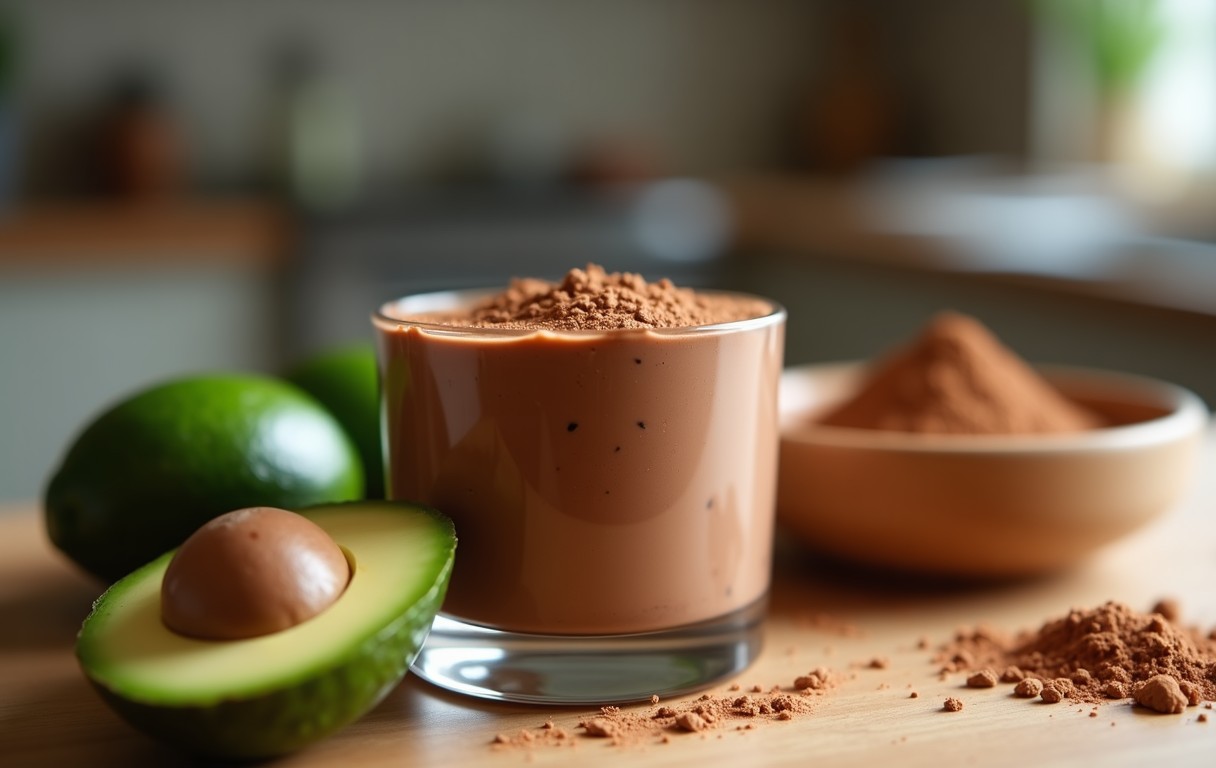 Receitas de sobremesas saudáveis para um ambiente aconchegante — Receita rápida: Mousse de chocolate com abacate e cacau Receitas de sobremesas saudáveis para um ambiente aconchegante — Receita rápida: Mousse de chocolate com abacate e cacau