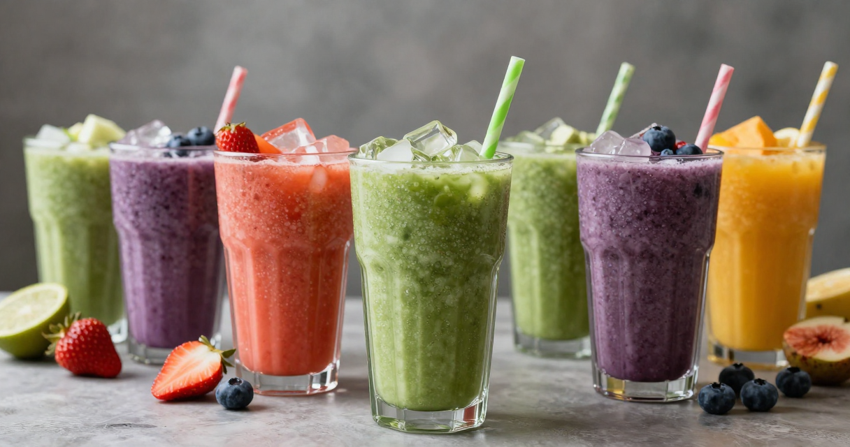 Smoothies e sucos naturais
