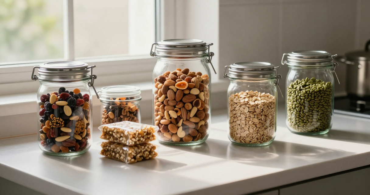 Snacks saudáveis para trabalho — Como montar um kit de snacks sustentável e econômico